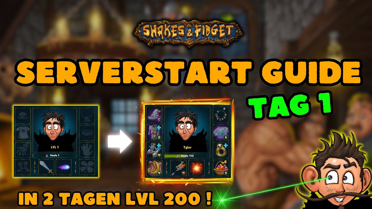 (DER PERFEKTE SERVERSTART) Shakes & Fidget - Tag 1 Serverstart | German