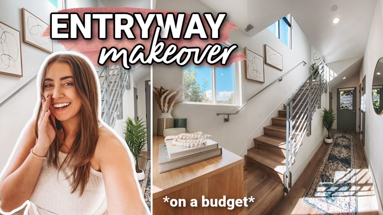 24 HOUR ROOM MAKEOVER! *Affordable* Renter-Friendly Entryway Upgrade on a Budget | Morgan Yates