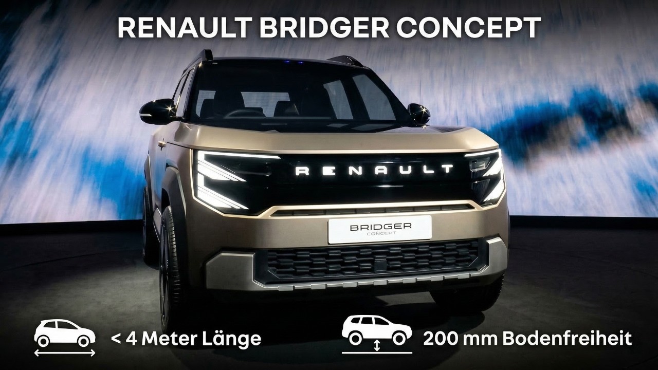 2027 Renault Bridger Concept: City-SUV mit 200 mm Bodenfreiheit