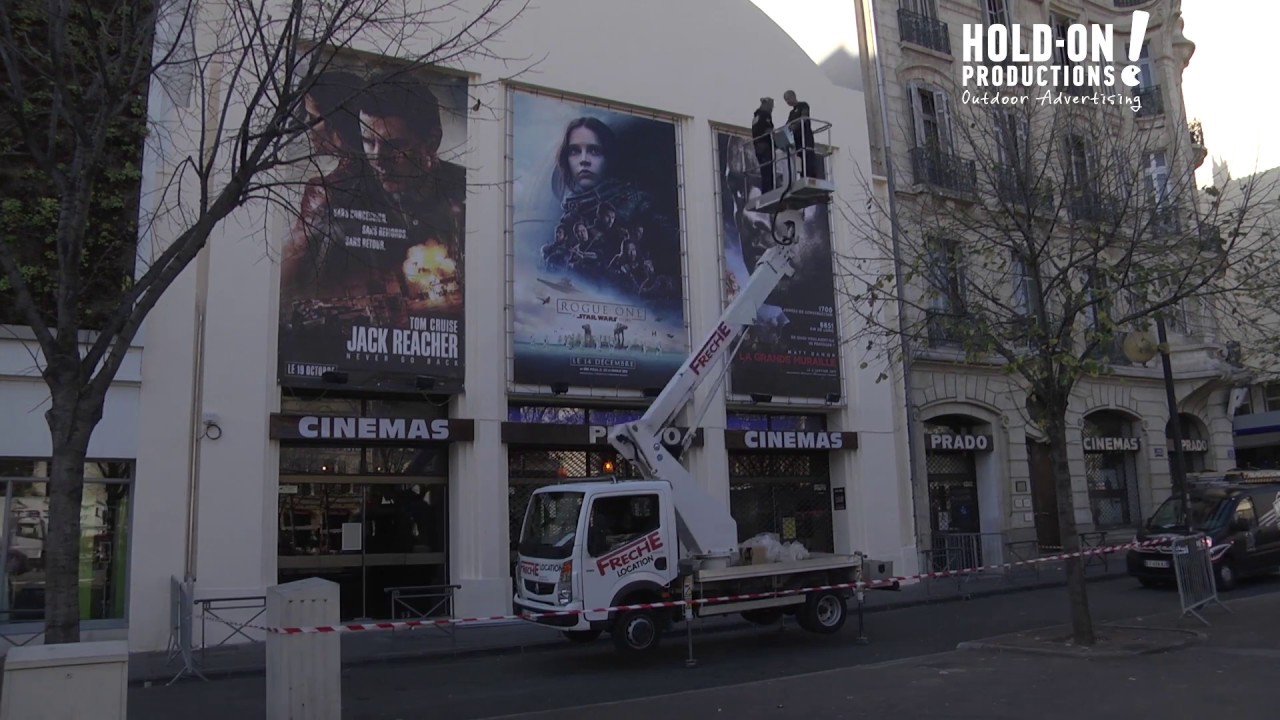 Cinéma le Prado Marseille - Installation de 3 cadres pour pose de préventifs