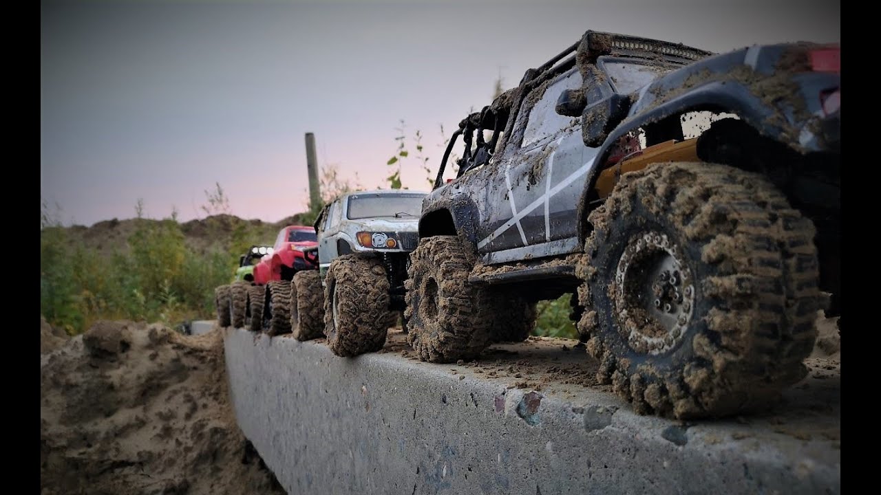 Rc Trophy Sand Train | TRX 4 Sport Bronco Mercedes AMG 6x6 Man Axial II Deadbolt Jeep Cherokee