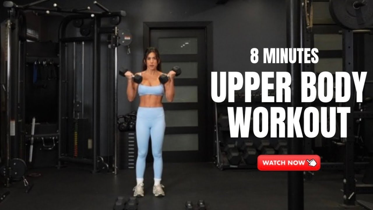 8 Minutes Upper Body Workout with Dumbbells 