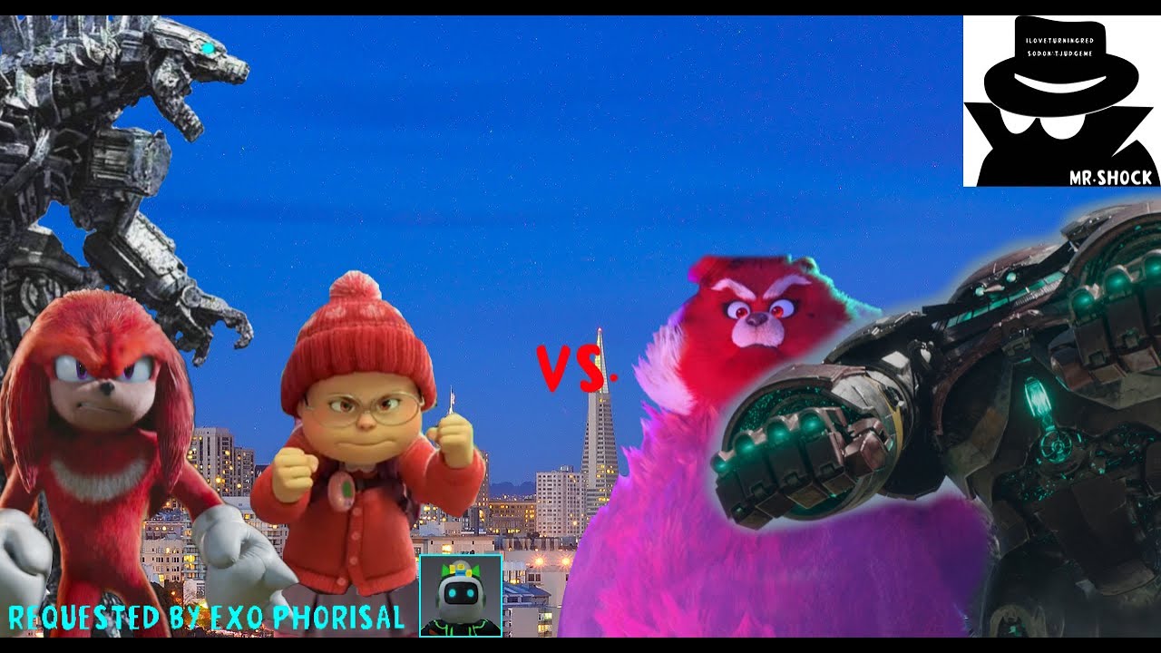 Mei Lee And Knuckles Vs  Death Egg Robot And Ming Lee l Mechagodzilla Attacks