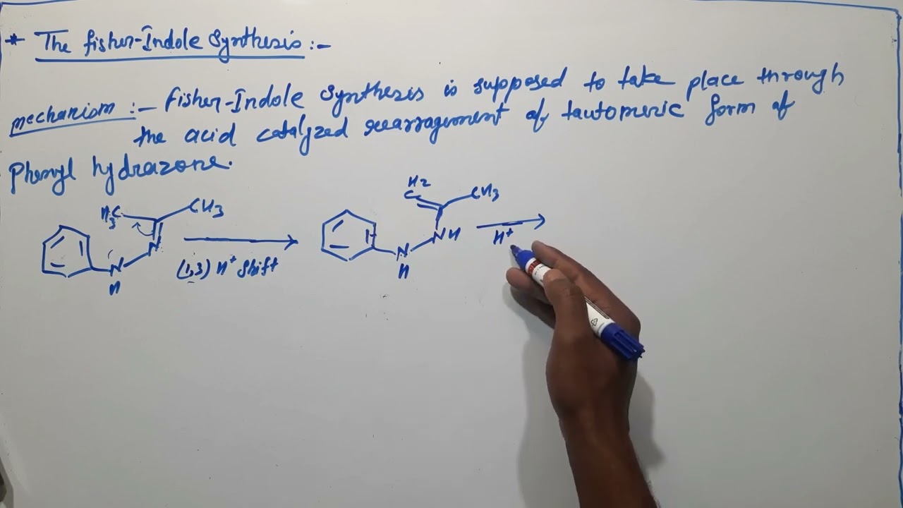 Fisher indole synthesis and it's mechanism in hindi