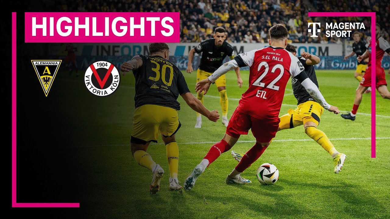 Alemannia Aachen - FC Viktoria Köln | Highlights 3. Liga | MAGENTA SPORT