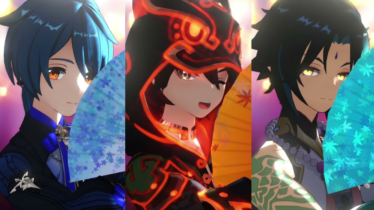【MMD原神Genshin Impact】響喜乱舞【嘉明/行秋/魈】