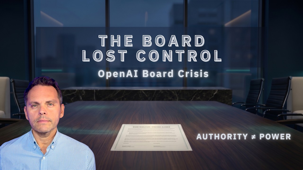 The OpenAI Board Crisis: The Board Lost Control