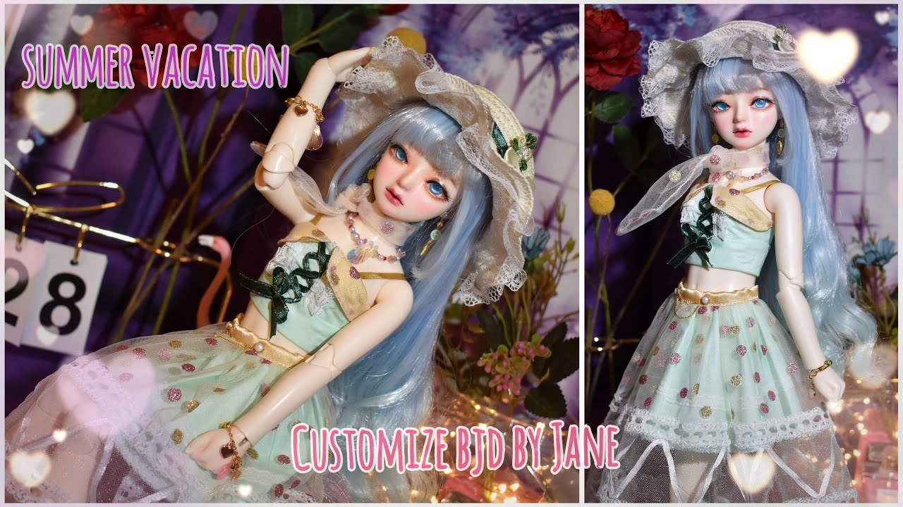BJD unboxing customizing repaint||Summer Vacation OOAK|| True love BJD 1/4 Xiaomo|| MSD
