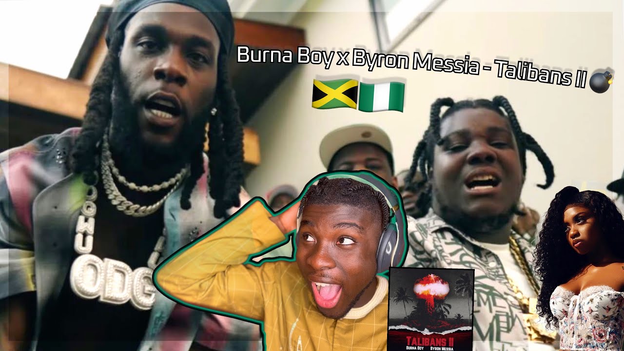 WAS BURNA BOY NEEDED?😬🇯🇲🇳🇬| TALIBANS II (Remix) REACTION - Byron Messia REACTION | UK 🇬🇧