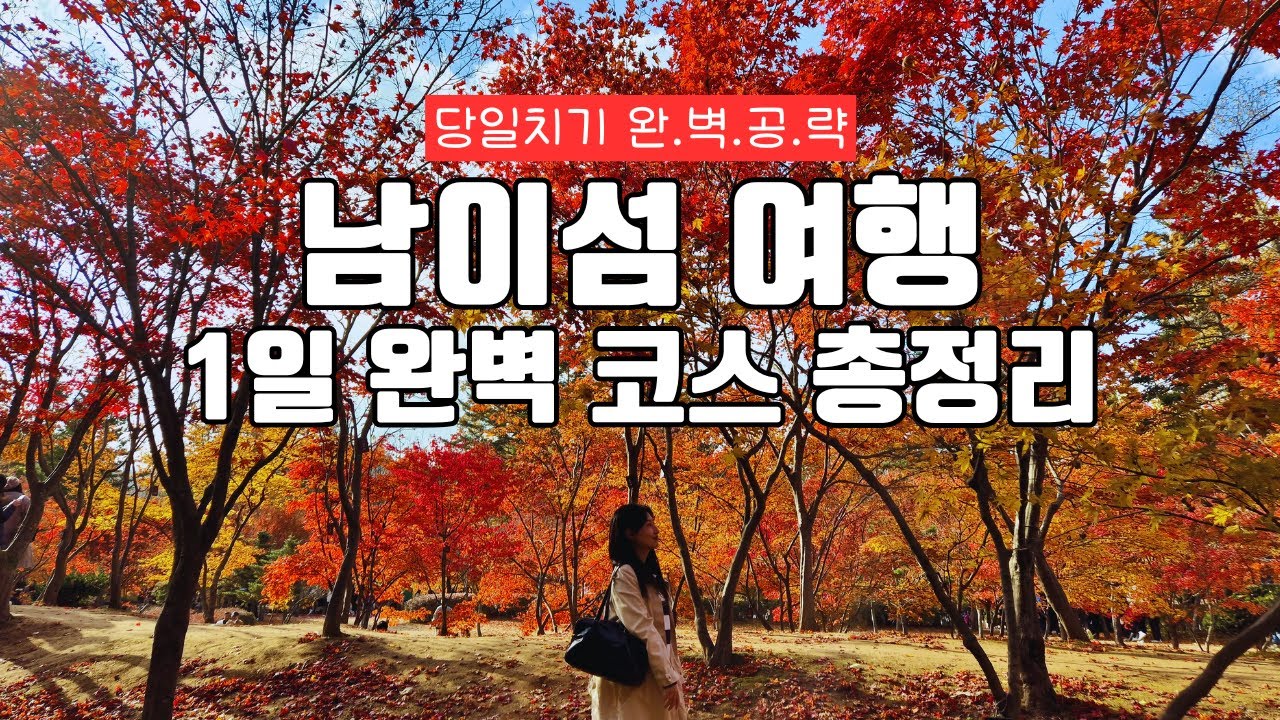 초보가 꼭 봐야 하는 남이섬 완벽 공략｜서울 근교 춘천 당일치기 핵심 코스 (짚와이어&middot;필수스팟 총정리)