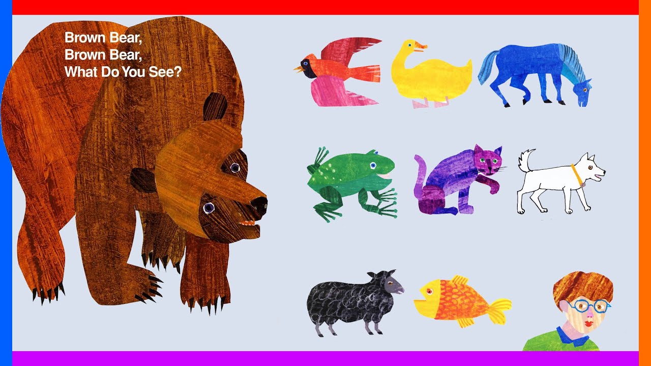 Brown Bear, Brown Bear, What Do You See? Animated Book Song for children