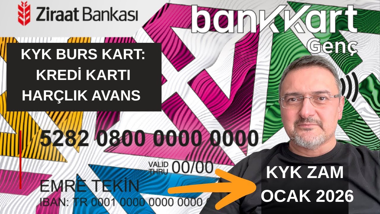 Öğrencinin Dostu KYK Bankkart Genç: Hem Banka Hem Kredi Kartı. Harçlık Avans Var!