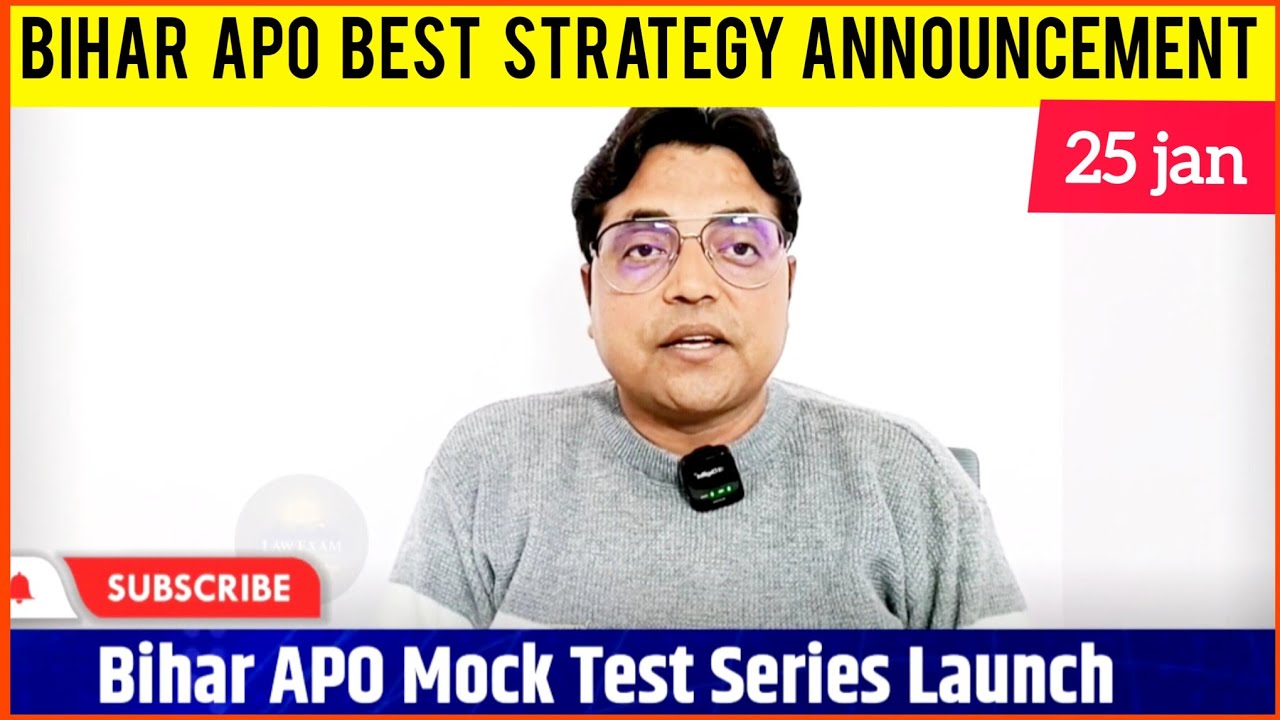 Bihar APO Best Strategy and Mock Test Series ON🚀🚀🚀🚀