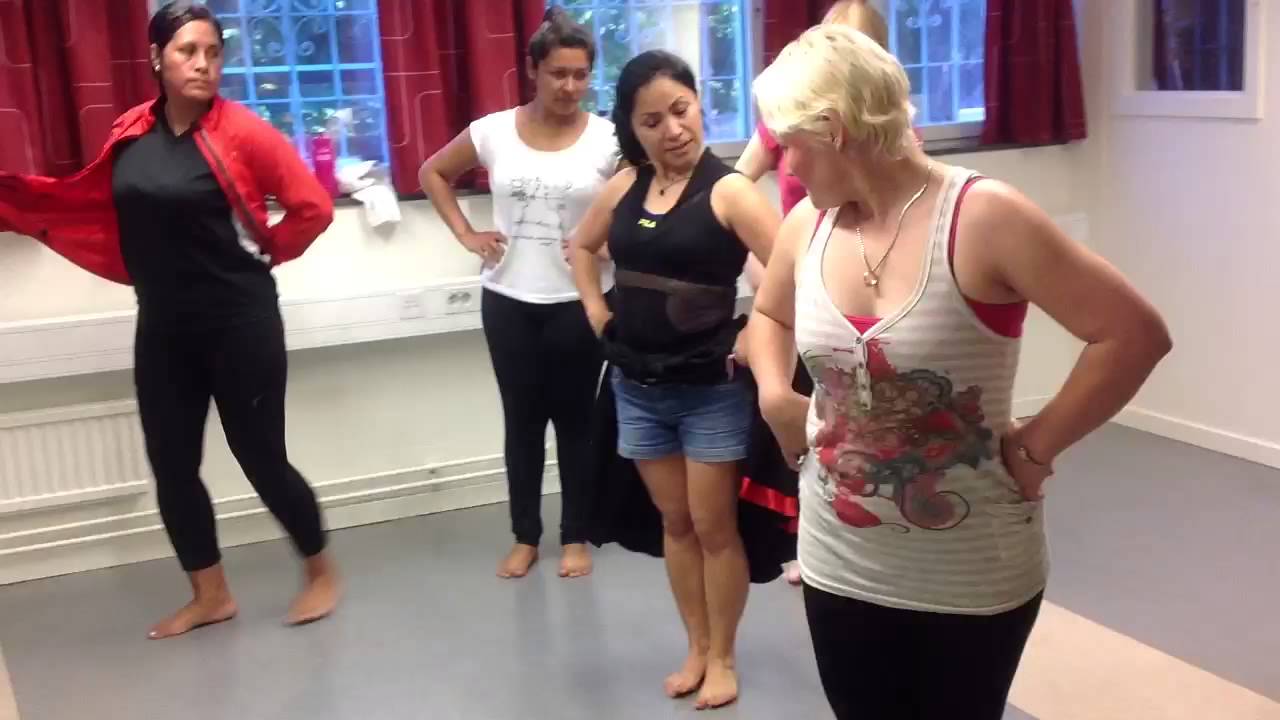 Bailando Tondero con Nataly en Estocolmo