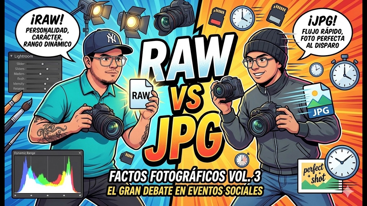 📸 FACTOS FOTOGRÁFICOS VOL. 3 | RAW vs JPG: El Debate Definitivo en la fotografia de Sociales