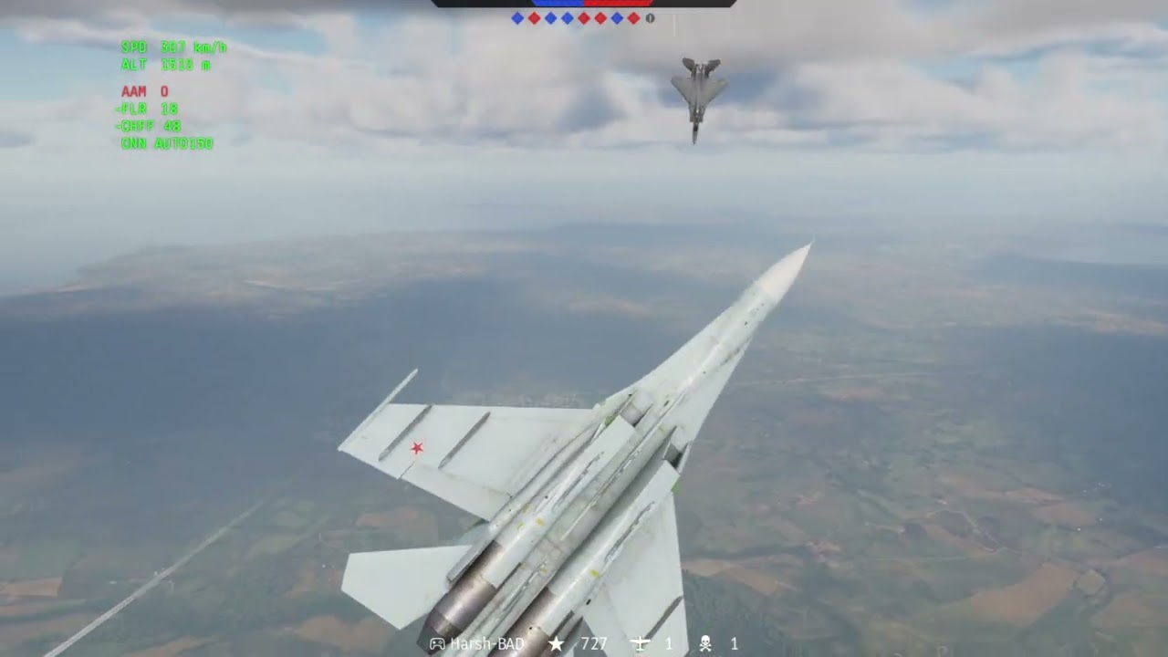 SU-27 vs F15 Dogfight | War Thunder | PC