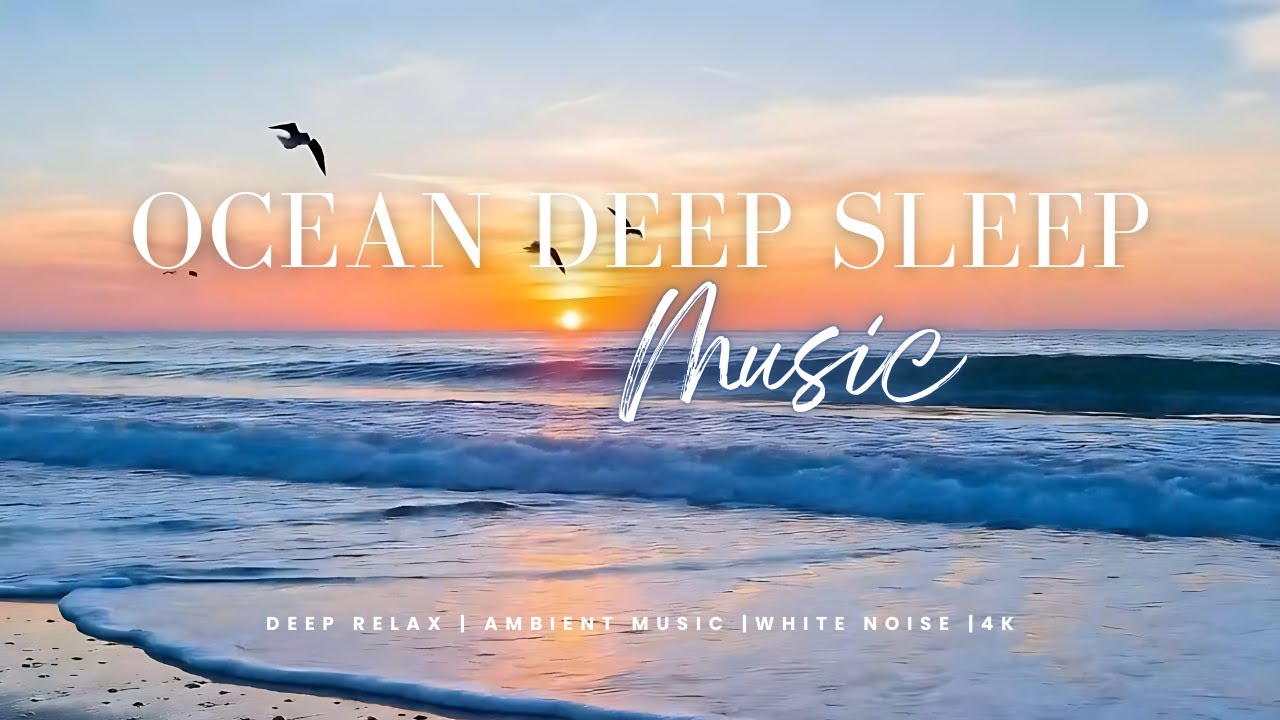 3 Hours Deep Sea Beach Ambience | Gentle Ocean Waves for Sleep and Calm 4K