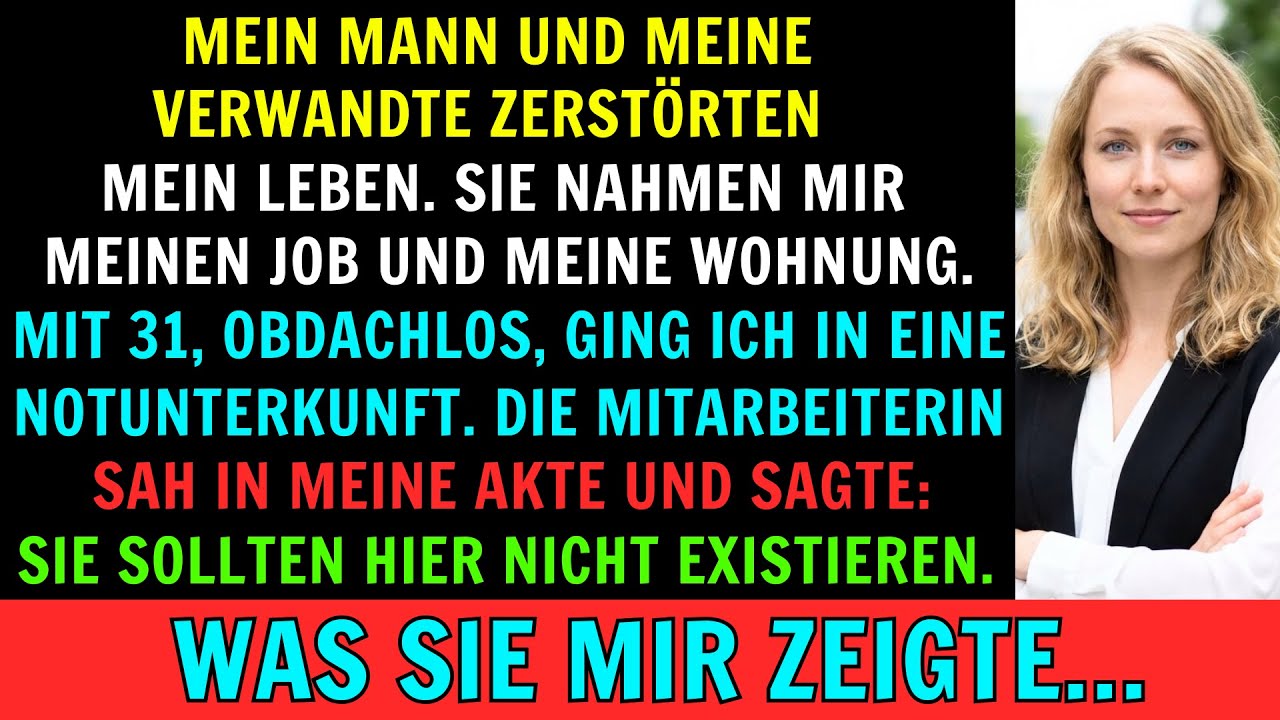 „Mit 31 obdachlos – in der Notunterkunft sagte man mir: ›Ihre Akte stimmt nicht‹“