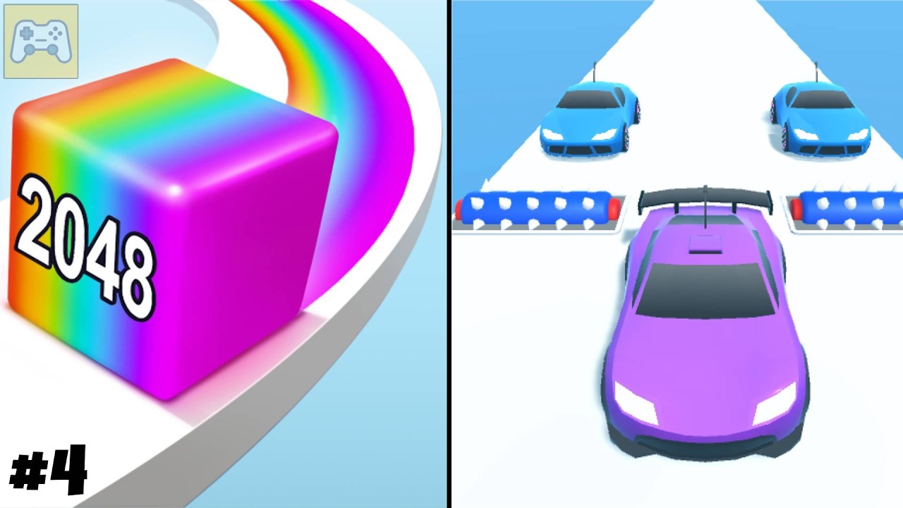 Jelly Run 2048 vs Merge Car Run ✦ ASMR Gameplay Android iOS • 2048 Number Merge Race Games (4)