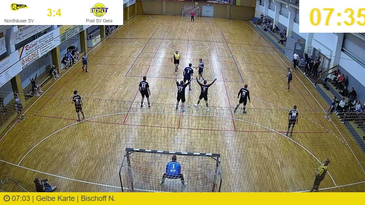 THV2022/23 Handball Landesliga Männer Nordhäuser SV gegen Post SV Gera