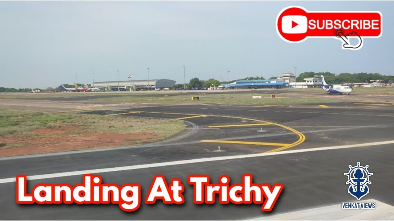 Landing At Trichy | Tiruchirapalli International Airport | Air Asia | VENKAT VIEWS