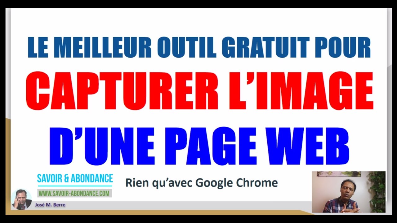 Comment Capturer Parfaitement l'Image d'une Page Web #savoirabondance