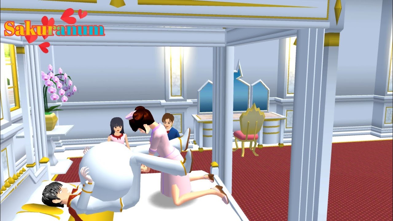 pangeran taiga hamil😧melahirkan di bantu suster dan para pelayan😮 || Sakura school simulator