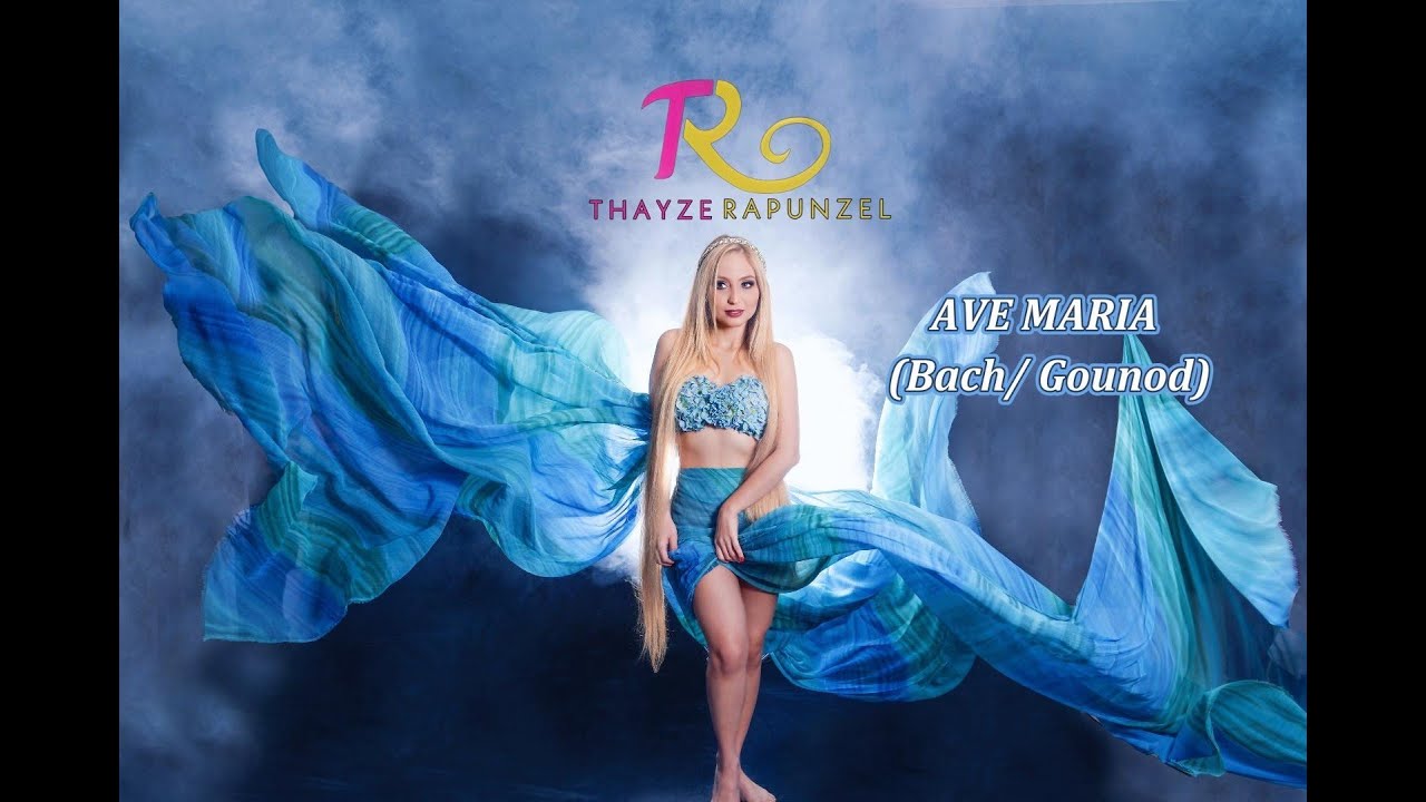 AVE MARIA (Bach/ Gounod) - Lyric Video - THAYZE RAPUNZEL