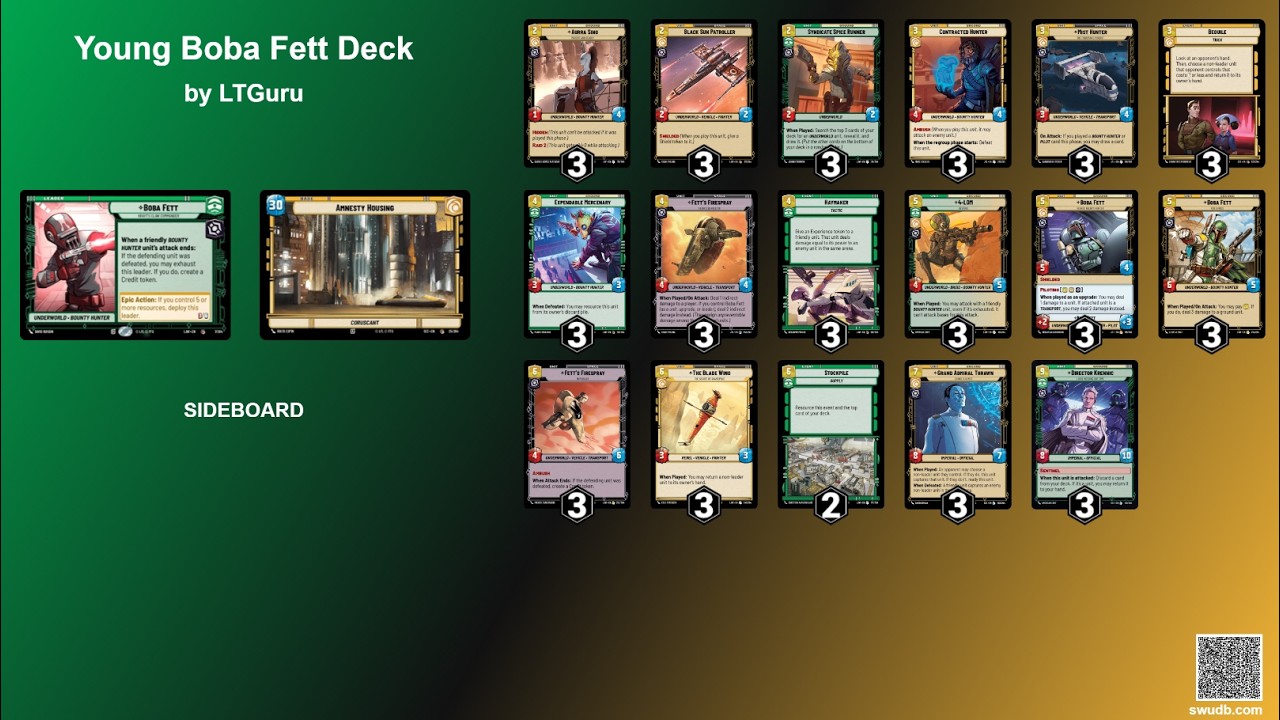 Young Boba Fett Deck Build!