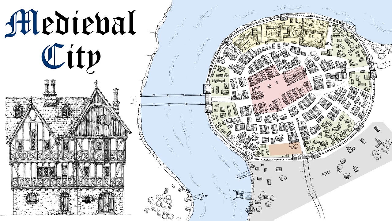 HISTORY OF ARCHITECTURE IN SKETCHES: Medieval Town