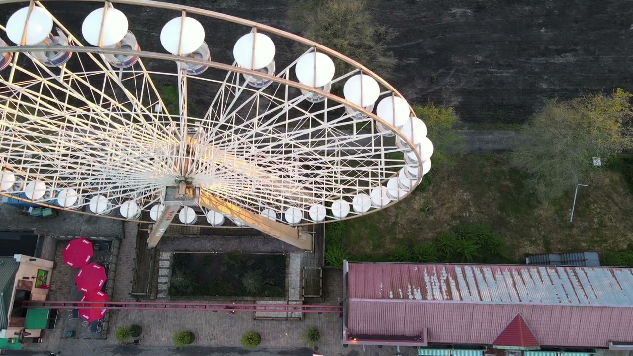 Reuzenrad van Slagharen vanuit de lucht met mijn dji Drone