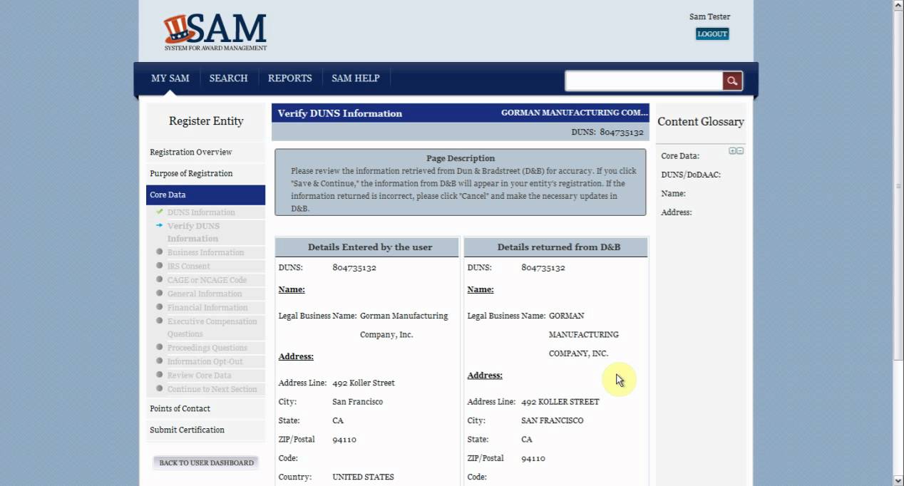 SAM Registering New Entities in SAM for Grants