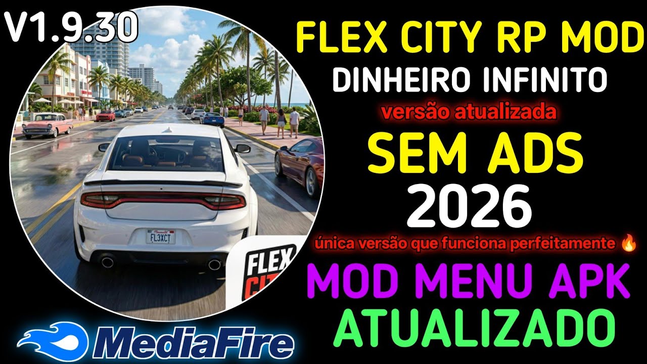 NOVO! VICE ONLINE FLEX CITY RP MOD APK 1.9.30 DINHEIRO INFINITO ATUALIZADO VIA MEDIAFIRE MOD MENU 🤑✅