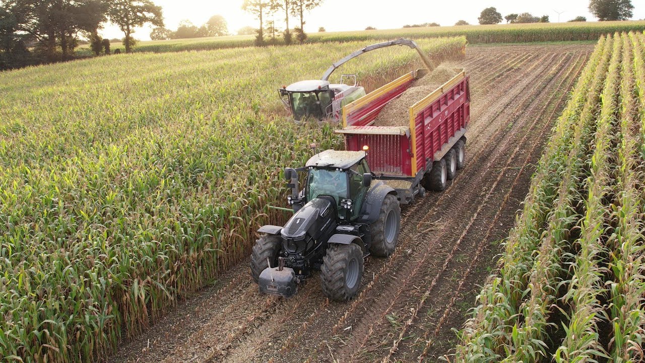😍Jaguar 970 Bi-Moteur aux ensilage 2023🌽| Rollspeed 8844 Vs Le Normand 3 essieux | Eta Melin 💨