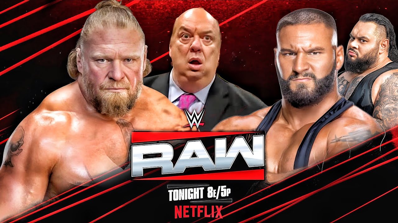 Brock Lesnar vs Bron Breakker Special Guest Referee Paul Heyman WWE RAW NETFLIX 2026 - FULL MATCH