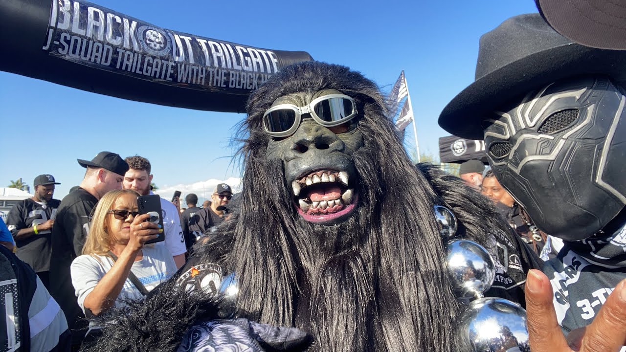 LIVE from #TheBlackHole Tailgate at #AllegiantStadium