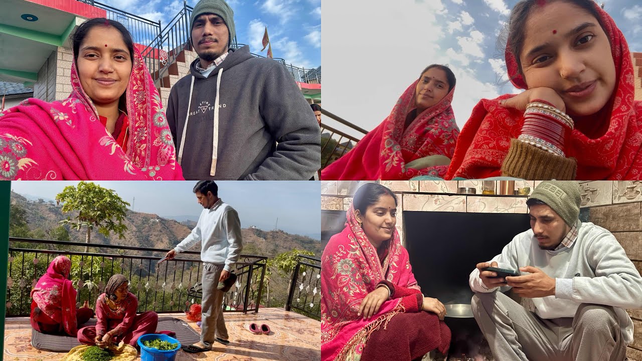 पतिदेव घर आ गए 😍आज मम्मी की बहुत याद आ रही थी 😔#twins #himachal #village 