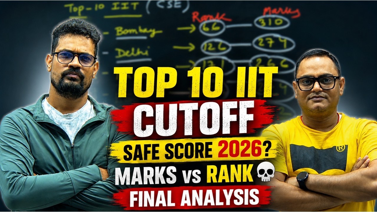 JEE Advanced 2026 Marks vs Rank 🔥 Safe Score for IIT Bombay CSE? Cutoff Analysis