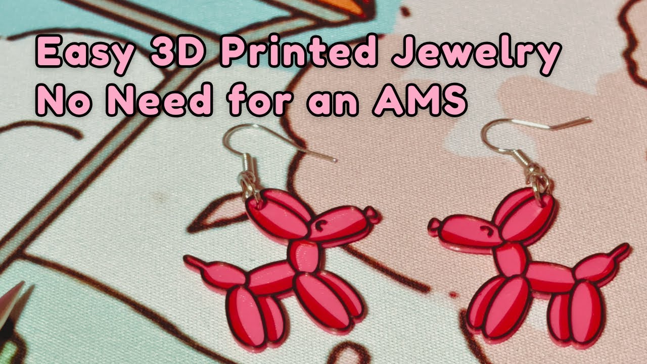 How to Make 3D Printed Jewelry, Easy Multicolored and No AMS Needed!