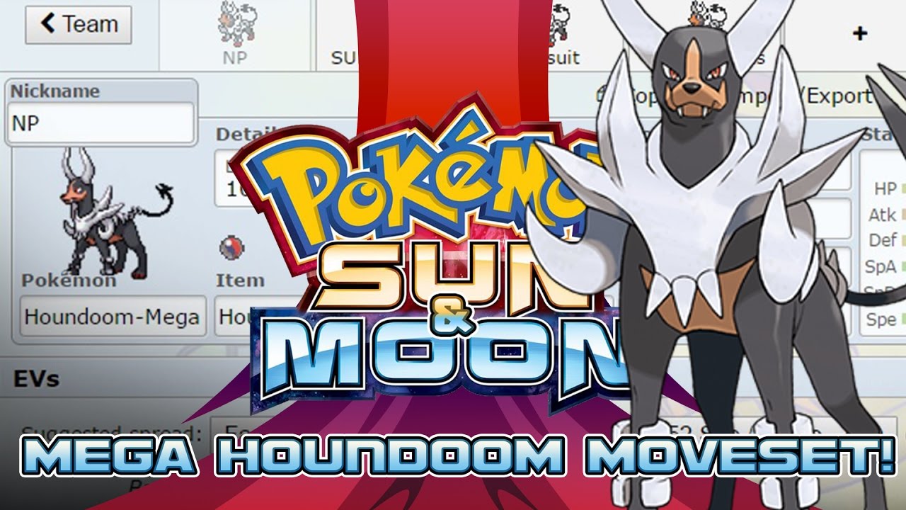 Mega Houndoom Moveset Guide! How to use Mega Houndoom! Pokemon Sun and Moon! w/ PokeaimMD!