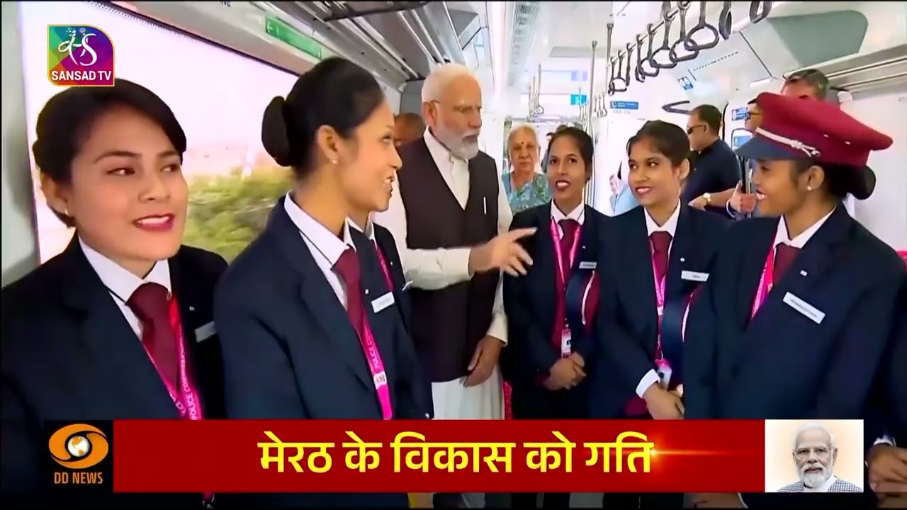 PM Narendra Modi flags off Meerut Metro & Namo Bharat Train inaugurates ₹12,930cr projects in Meerut