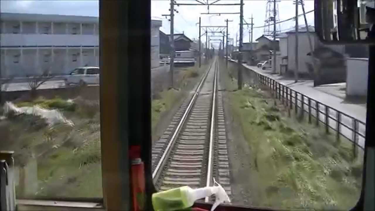 前面展望 近江鉄道 220形 222 米原&rarr;貴生川 2014 3 2