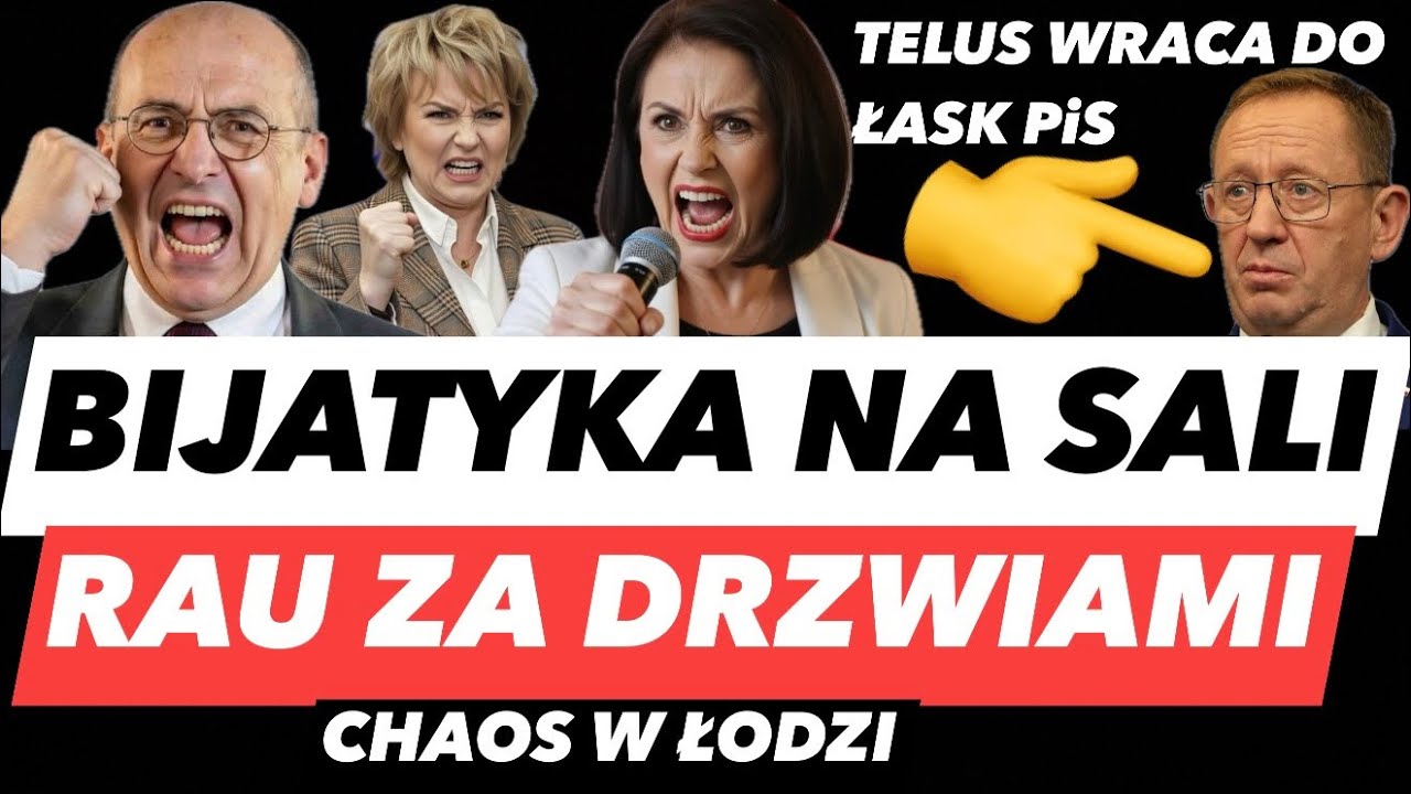 Nawalanka w Łodzi❗Wojciechowska DEMOLUJE obrady | Rau ucieka za drzwi | Telus wraca mimo afery CPK