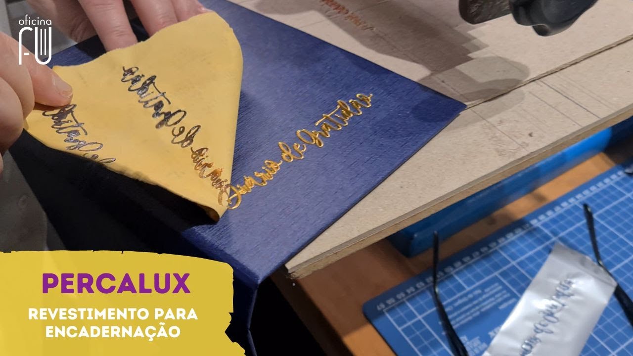 Como usar o Percalux - Revestimento para Encadernação