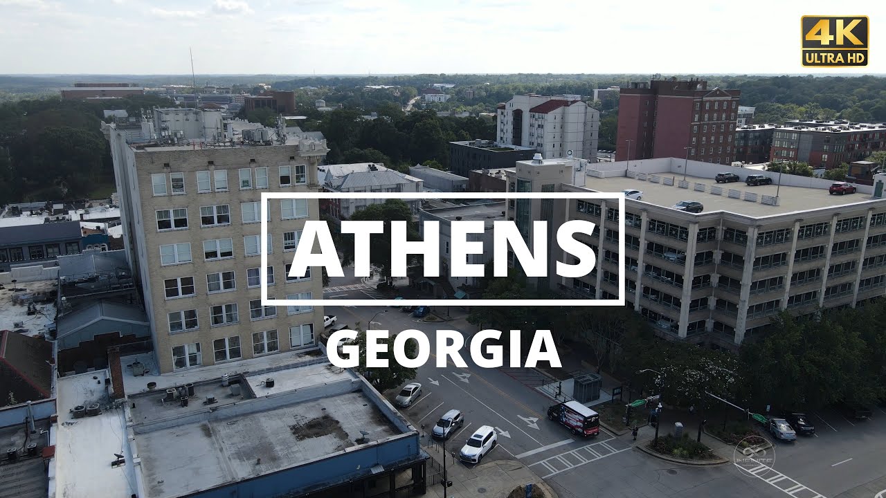Athens, Georgia - [4K] Drone Tour