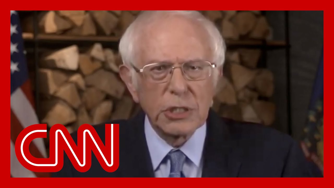 Bernie Sanders tells supporters to vote Biden during DNC speech