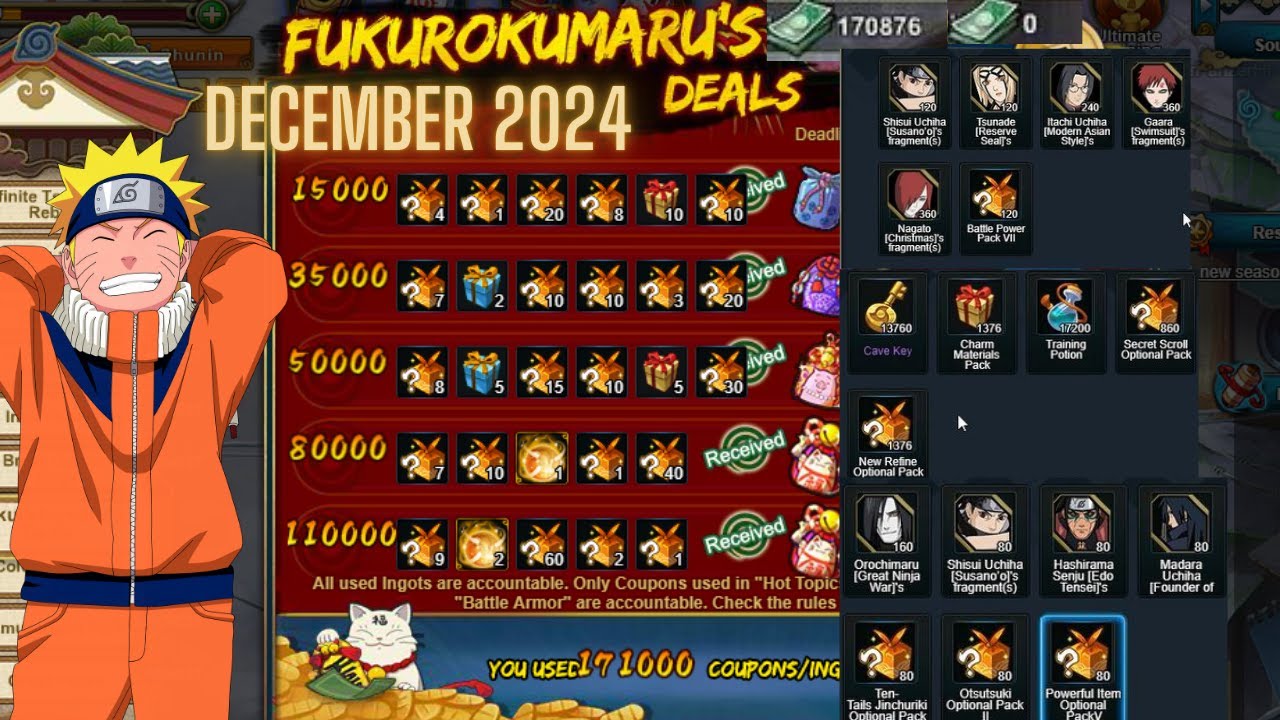 Naruto Online - Fuku Deals 110,000 December 2024