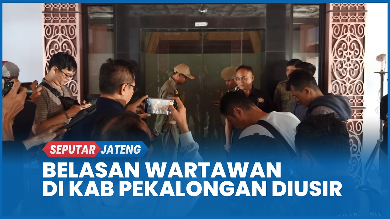 Satpol PP Kab Pekalongan Tiba-tiba Menutup Pintu Masuk, Wartawan Tak Bisa Ikuti Pelantikan