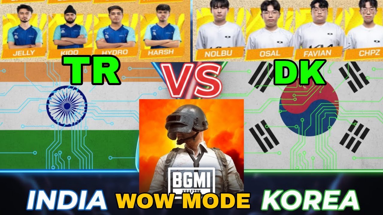 🇮🇳India vs Korea🇰🇷 4v4 WOW Mode🥶 TRU vs DK🤯 H*ker Reflex🥵 Full Shocked😲@TRHarsh05