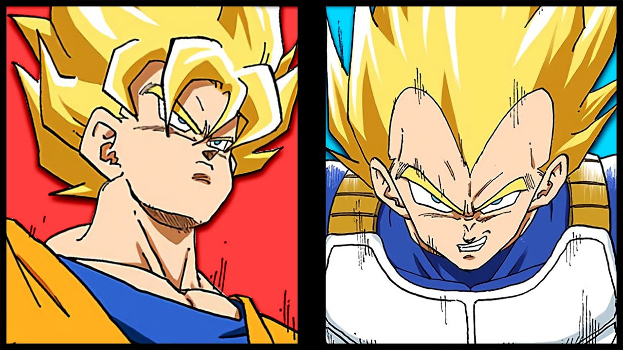 Cell Saga Goku против Vegeta ДО тренировки в Time Chamber